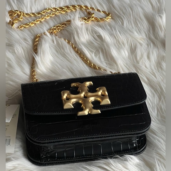 77044 - Tory Burch Eleanor Embossed Small Convertible Shoulder Bag - Picture 8 of 14